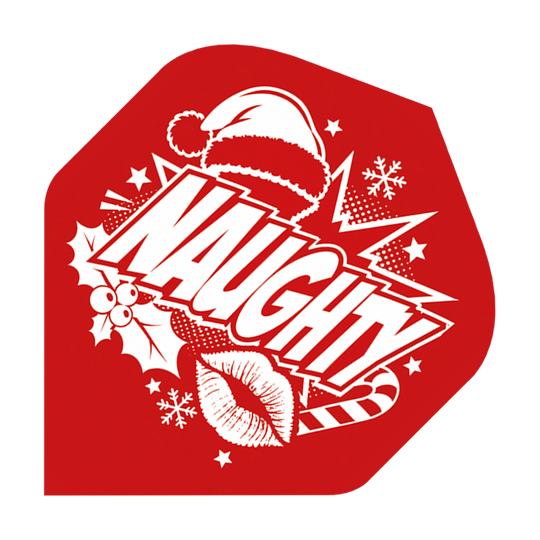 McDart Naughty Or Nice No2 Vols Standard Das Bild zeigt McDart Naughty Or Nice No2 Standard Flights. Hierbei handelt es sich um hochwertige Dartflights.