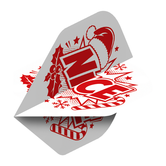 Gezeigt wird das Produkt McDart Naughty Or Nice No2 Standard Flights. Es sind Standard-Dartflights in einem Set.