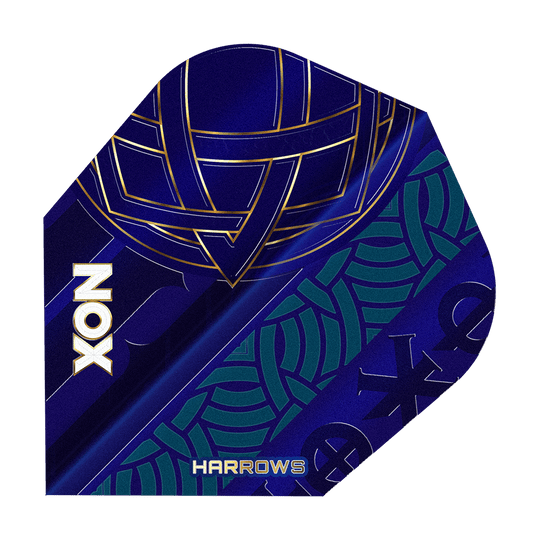 Harrows Nox n°6 Vols Gezeigt werden die Harrows Nox No6 Flights. Diese Flights sind für Dartspieler gedacht.