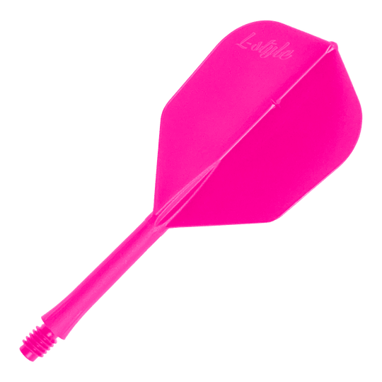 Volets de barre de style L 2BA L3 - 260 Hier ist ein Dart-Flug in Neon-Pink zu sehen. Abgebildet ist der Artikel 'LSF-905_L-Style_BarFlight_NeonPink_1'.