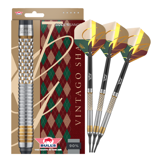 Fléchettes souples Bulls NL Vintage Shark - 18 g Dies ist ein Bild von Bulls NL Vintago Shark Softdarts - 18g. Zu sehen sind hochwertige Softdarts für den Dartsport.