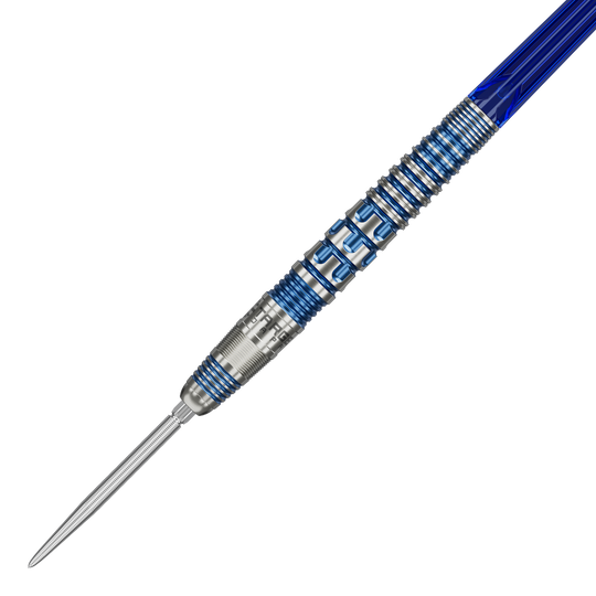 Dies ist ein Bild der Target Japan Mizu Series 01 Swiss Point Steeldarts. Die Steeldarts zeichnen sich durch ihr edles japanisches Design aus.