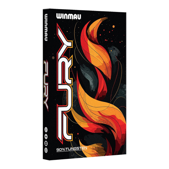Fléchettes en acier Winmau Fury - 22 g Abgebildet sind die Winmau Fury Steeldarts mit 22g Gewicht. Diese Darts eignen sich ideal für präzises Werfen.
