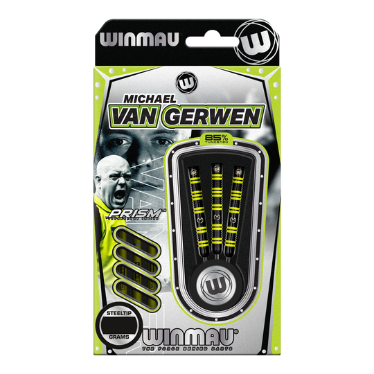 Fléchettes en acier Winmau Michael Van Gerwen 85 Pro-Series