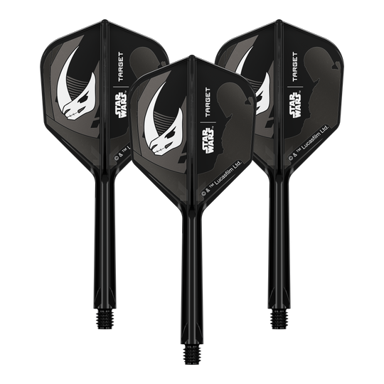 Coffret Target Star Wars K-Flex Mandalorian No6 Flights Das Bild zeigt das Produkt '410625_Target_StarWars_K-Flex_Mandalorian_Armour_No6_Flights_33mm_2a'. Wahrscheinlich sind hier Mandalorian Armour Dart-Flights abgebildet.
