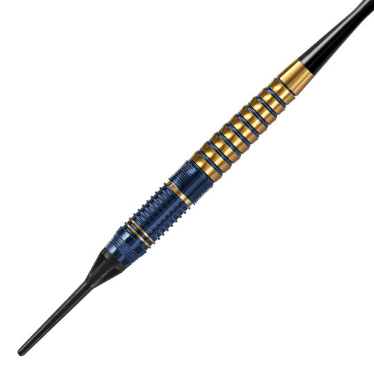 Harrows Nox Premium Brass Softdarts. Abgebildet sind hochwertige Softdarts aus Messing von Harrows.