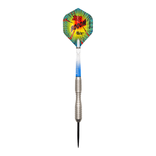 Fléchettes en acier Karella Comic Line CL-3 - 24 g Hier ist ein Karella Comic Line CL-3 Steeldarts - 24g abgebildet. Das Design des Dartpfeils ist gut sichtbar.