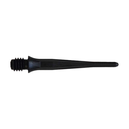 Pointes de fléchettes souples Caliburn 2BA noires - paquet de 50 Hier sieht man die Caliburn 2BA Softdartspitzen in Schwarz als 50er Packung. Die Spitzen sind ideal für Softdartspiele geeignet.