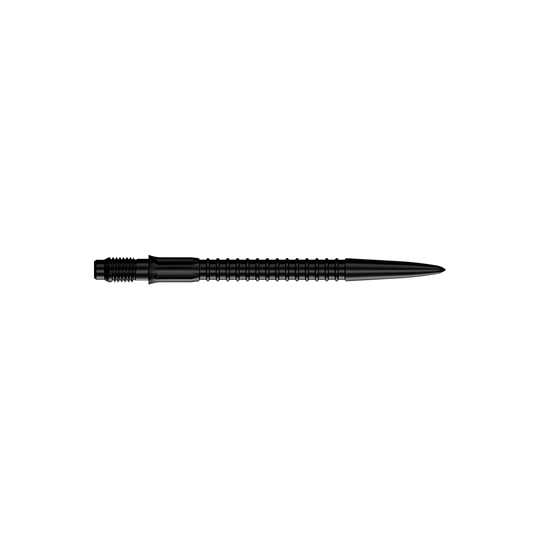 Pointes de fléchettes Mission R2.5 Rapid Point GV1 - Noires Zu sehen sind schwarze Dartspitzen für Darts. Die Spitzen haben eine Länge von 30 mm.