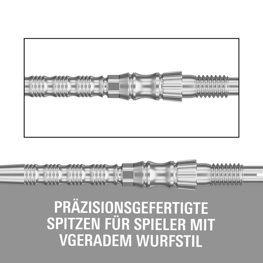 Pointes de fléchettes en acier Target Signature Swiss Point TRB - argent Hier ist die Target Signature Swiss Point TRB Steeldartspitzen in Silber zu sehen. Die Dartspitzen sind für maximale Kontrolle und Haltbarkeit entwickelt.