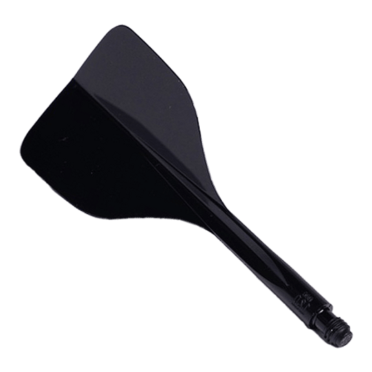Système de vol Condor Ax 120 Noir - Petit Das Bild zeigt das Produkt "Condor Axe 120 Flight-System Schwarz - Small". Es handelt sich um ein schwarzes Dart-Flight-System mit kleiner Größe.