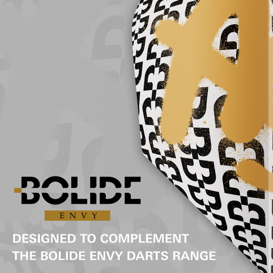 Ailettes Target Pro Ultra Bolide Envy No6 - 3 jeux Gezeigt werden die Target Pro Ultra Bolide Envy No6 Flights im Set mit drei Stück. Die Flights sind Zubehör für Dartpfeile.