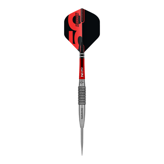 Fléchettes en acier Element 6 C de la collection Red Dragon 50 ans - 25 g Zu sehen sind die Red Dragon 50 Year Collection Element 6 C Steeldarts - 25g. Diese Darts wurden als limitierte Jubiläumsausgabe entworfen.