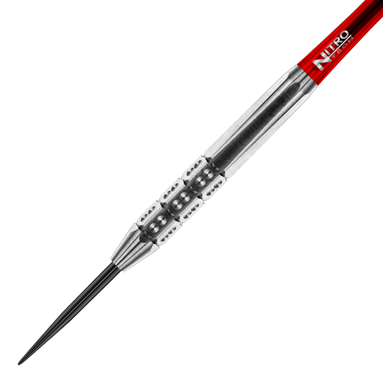 Coffret de 3 fléchettes en acier Hexose de la collection Red Dragon 50 ans - 25 g Auf dem Bild ist das Set der Red Dragon 50 Year Collection Hexoset 3 Steeldarts mit 25g zu sehen. Diese Darts wurden als limitierte Sonderedition produziert.