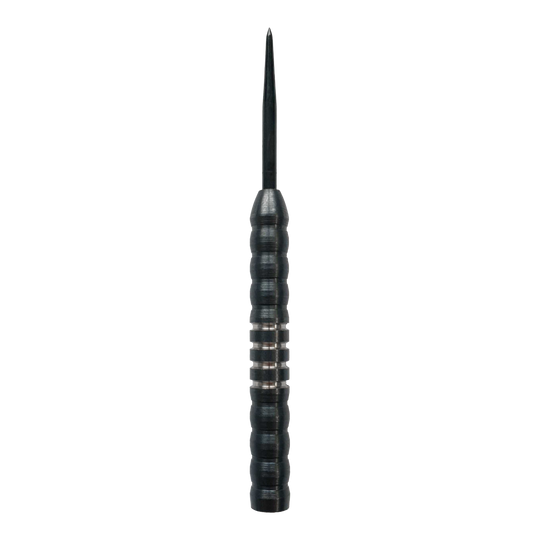 Canons de fléchettes en acier McDart Midnight V1 Das Bild zeigt den McDart Midnight V1 Steeldart Barrel. Der Barrel ist schwarz und hat eine gerillte Oberfläche für besseren Halt.