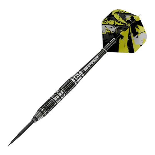 Haltère GOAT Fléchettes en acier Das Bild zeigt das Produkt GOAT Dumbbell Steeldarts. Es handelt sich um Steeldarts mit einem besonderen Design.
