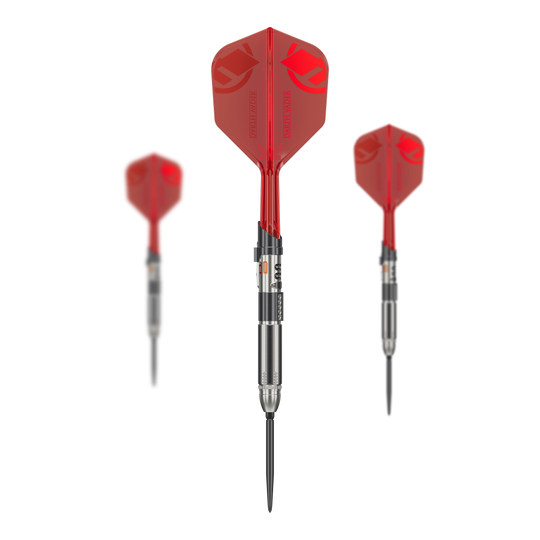 Fléchettes Target Star Wars Dark Vador Seigneur Sith Sabre Laser Édition Limitée Première Édition - 24 g Auf dem Bild sind die Target Star Wars Darth Vader Light Saber Limited Edition Steeldarts - 24g zu sehen. Es handelt sich um eine limitierte Edition im Stil von Darth Vaders Lichtschwert.