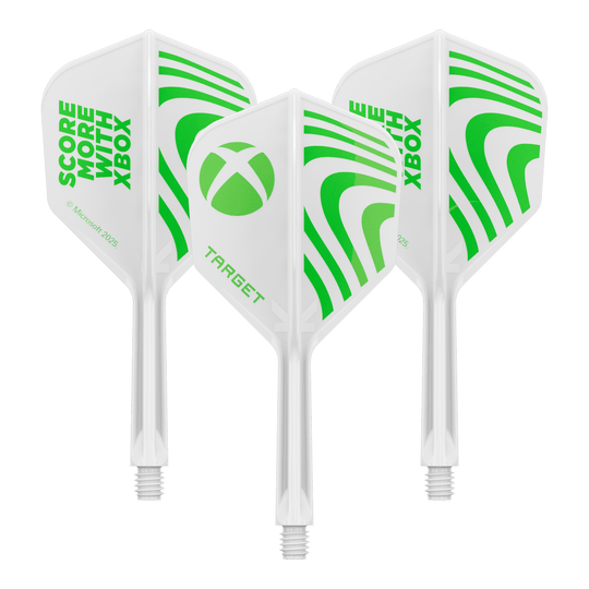 Target Xbox K-Flex No6 Flights - Blanc Abgebildet ist vermutlich ein Set Target Xbox KFlex No6 Flights in der Größe 26mm. Es handelt sich um Zubehör für Dartpfeile.