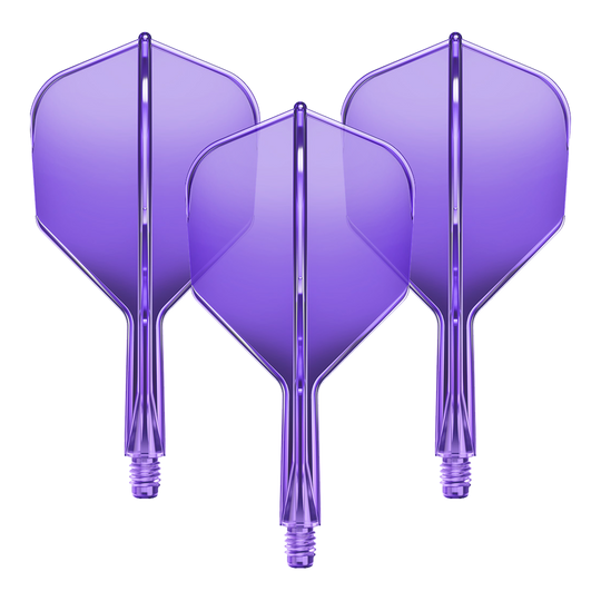 Système d'arbre de vol GOAT A1R No6 - Violet fluo Abgebildet ist das GD8000280_GOAT_A1R_No6_Flight-Shaft-System_NeonLila_19mm_1Set. Es scheint ein Dart Flight-Shaft in Neonlila mit einer Länge von 19 mm zu sein.