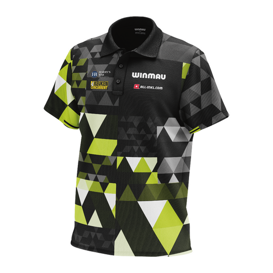 Polo Winmau Michael Van Gerwen édition fan Poloshirt der Winmau Michael Van Gerwen Fan-Edition. Dieses Shirt ist für Fans von Michael Van Gerwen gestaltet.