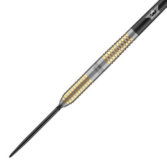Fléchettes en acier Bulls NL Vintage Ghost Convertible Points Das Bild zeigt die Bulls NL Vintago Ghost Convertible Points Steeldarts. Es handelt sich um hochwertige Steeldarts mit auswechselbaren Spitzen.