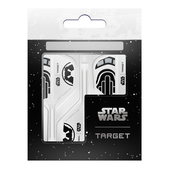 Target Star Wars K-Flex Stormtrooper No6 Flights Target Star Wars K-Flex Stormtrooper No6 Flights Dartflügel mit kultigem Stormtrooper-Motiv. Geeignet für Star Wars und Dart Enthusiasten.
