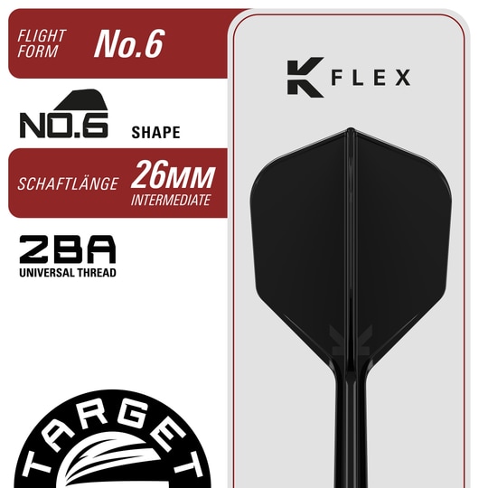 Fléchettes souples Target Black Marque Eclipse - 21 g Target Black Marque Eclipse Softdarts mit 21g Gewicht liegt auf weißem Hintergrund. Das Bild zeigt die Details und das Design dieses hochwertigen Softdart-Produkts.