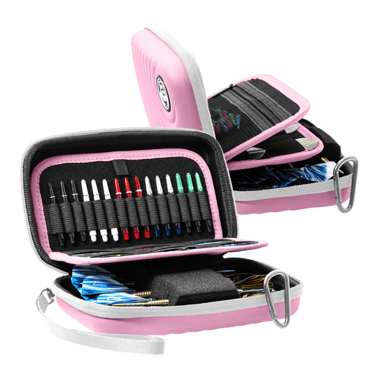 Étui à fléchettes Bulls Orbis XL - Rose Abgebildet ist das Bulls Orbis XL Dartcase in der Farbe Pink. Es bietet viel Platz für Dartzubehör.