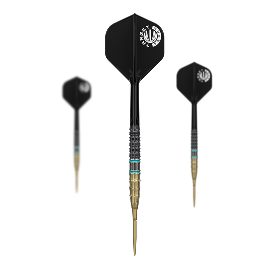 Gezeigt wird ein Set der Target Japan Mikuru Suzuki The Miracle GEN7.5 Swiss Point Steeldarts. Das Set enthält mehrere Darts in hochwertiger Ausführung.