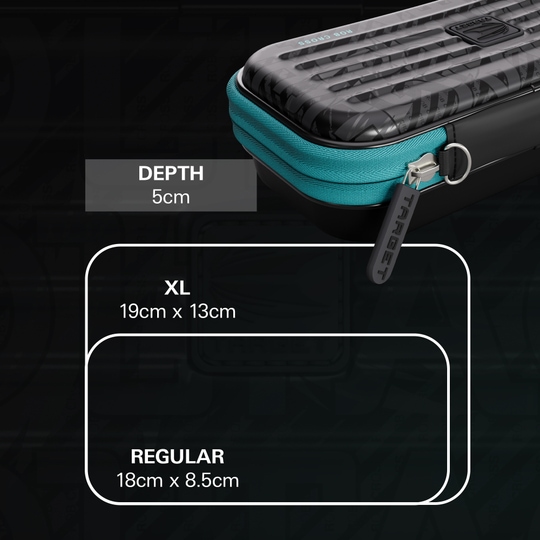 Abgebildet ist das Takoma Ghost Series Rob Cross Dartcase. Dieses Etui ist ideal für Dartspieler und Rob Cross Anhänger.