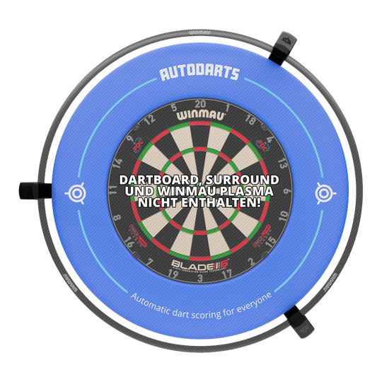 Das Bild zeigt das Autodarts Vantage Auto-Scoring-System. Das Produkt ist nicht näher beschrieben.