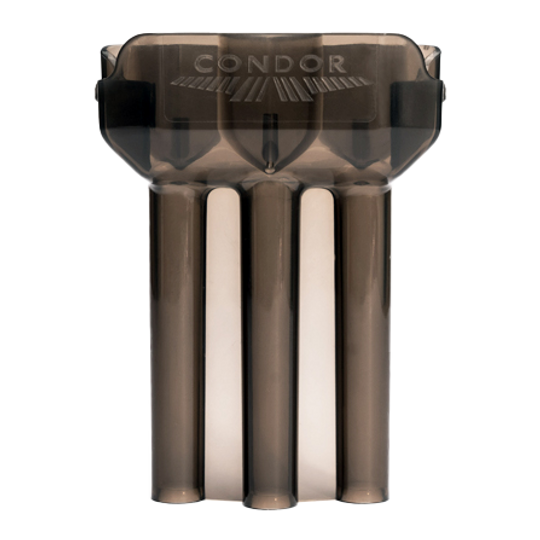 Étui à fléchettes double Condor Dies ist ein schwarzes Dartcase der Marke Condor. Es hat ein kompaktes Design mit Platz für mehrere Darts.