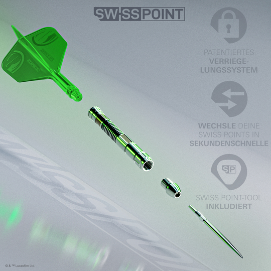 Fléchettes Target Star Wars Luke Skywalker Chevalier Jedi Sabre Laser Édition Limitée Première Édition - 24 g Hier ist das Produkt Target Star Wars Luke Skywalker The Jedi Knight Light Saber Limited Edition Steeldarts - 24g zu sehen. Die Darts sind eine Sonderedition und haben ein Star Wars-Design.