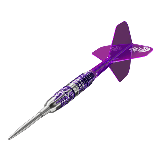 Target Japan Endeavor Kasumi Sato GEN3 Fléchettes en acier à pointe suisse Das Produkt Target Japan Endeavour Kasumi Sato GEN3 Swiss Point Steeldarts ist abgebildet. Die Aufnahme hebt das Design der Darts hervor.