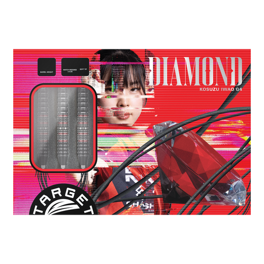 Target Japan Prime Series Diamond Kosuzu Iwao GEN4 Fléchettes en acier à pointe suisse Abgebildet sind die Target Japan Prime Series Diamond Kosuzu Iwao GEN4 Swiss Point Steeldarts. Diese Darts zeichnen sich durch ein elegantes Design und präzise Verarbeitung aus.