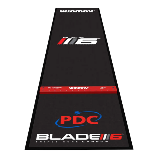 Tapis de fléchettes souple Winmau Pro Zone Precision Blade 6 Das Bild zeigt die Winmau Pro Zone Precision Blade 6 Soft Dartmatte. Diese Dartmatte bietet einen optimalen Schutz für den Boden beim Dartspielen.