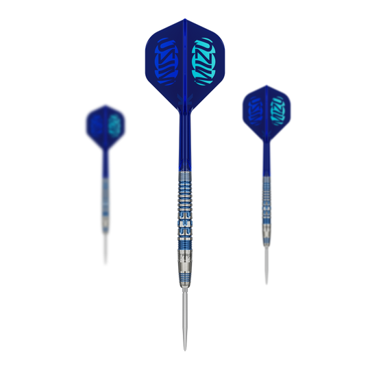 Fléchettes en acier Target Japan Mizu Series 01 Swiss Point Abgebildet ist das Produkt Target Japan Mizu Series 01 Swiss Point Steeldarts. Es handelt sich um spezielle Steeldarts aus der Mizu Serie von Target.
