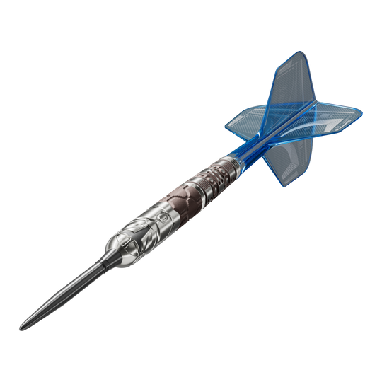 Fléchettes en acier Target Star Wars Mandalorian 95 à pointe suisse Auf dem Bild sind die Target Star Wars Mandalorian 95 Swiss Point Steeldarts zu sehen. Das Produkt verbindet Qualität mit einem einzigartigen Mandalorian-Look.