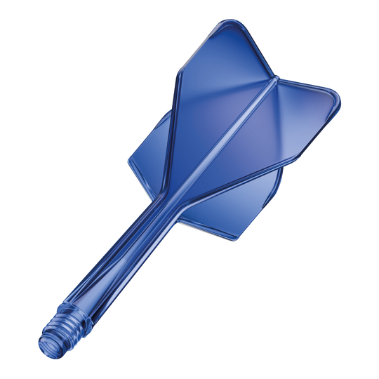Système d'arbre de vol GOAT A1R n° 6 - Bleu Das Bild zeigt das Produkt "GOAT A1R No6 Flight-Shaft-System" in Blau. Es handelt sich um einen einteiligen Flight-Shaft für Darts.