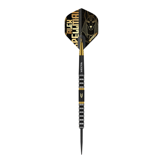 Dieses Bild zeigt die Winmau Alex Spellman Steeldarts aus einer anderen Perspektive. Sie sind speziell für hohe Leistung konzipiert.