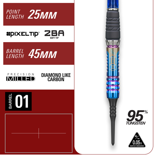 Fléchettes souples Target Japan Rising Sun GEN10 - 21,5 g Abgebildet ist Target Japan Rising Sun GEN10 Softdarts - 21,5g. Dieses Dart-Set ist für präzises Spielen konzipiert.