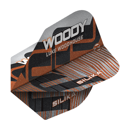 Harrows Silica Luke Woodhouse Série 3 N°6 Vols Dieses Bild zeigt Harrows Silika Luke Woodhouse Series 3 No6 Flights. Es ist ein Dart Flight für professionelle Spieler.