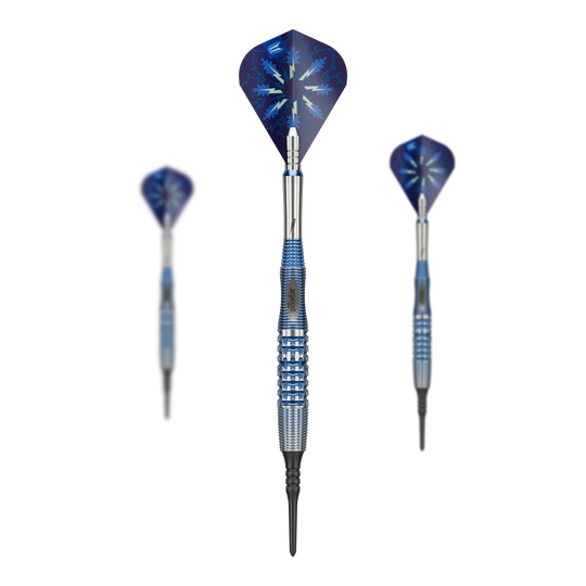 Fléchettes souples Target Phil Taylor Gx2 Das Bild zeigt die Target Phil Taylor Gx2 Softdarts. Diese Darts wurden für präzises Spielen entwickelt.