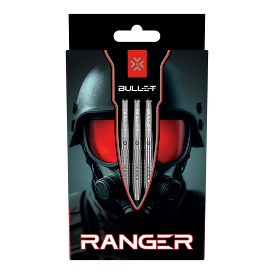 fléchettes en acier Bullet Ranger Zu sehen sind die Bullet Ranger Steeldarts. Die Darts sind in einer Dreiergruppe dargestellt.