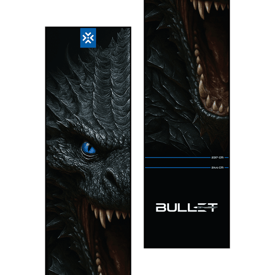 Tapis de fléchettes Bullet Hydra Bullet Hydra Dartmatte ist klar abgebildet. Sie schützt den Boden beim Dartspiel.