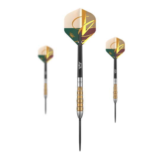 Fléchettes en acier Bulls NL Vintage Bomb Convertible Points Das Foto zeigt ein Set der Bulls NL Vintago Bomb Convertible Point Steeldarts. Dieses Produkt ist für Dartspieler konzipiert.