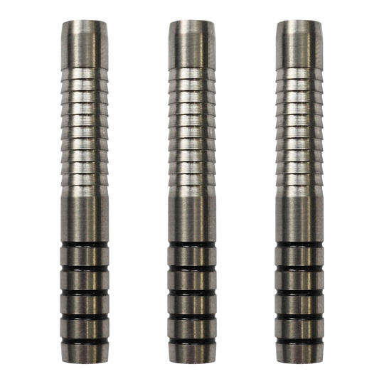 Fléchettes souples McDart Requin à anneaux - 18 g Dieses Bild zeigt das Set McDart Ringed Shark Softdart Barrels - 18g. Die Dartbarrels haben eine gerillte Oberfläche und sind für Softdarts geeignet.