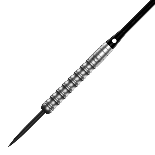 Fléchettes Bulls NL Chaos Green Steel - 24 g Zu sehen sind die Bulls NL Chaos Green Steeldarts mit 24g. Zwei grüne Steeldarts werden dargestellt.