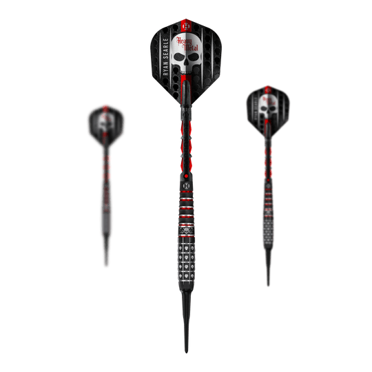 Fléchettes souples Ryan Searle Series 3 de Harrow Die Abbildung zeigt die Harrows Ryan Searle Series 3 Softdarts. Der Artikel besteht aus einem Set professioneller Softdarts für Dartspieler.