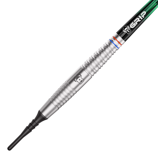 Fléchettes souples Bulls Danny Jansen - 20 g Die Abbildung zeigt die Bulls Danny Jansen Softdarts mit einem Gewicht von 20g. Diese Dartpfeile sind für das Softdartspiel konzipiert.